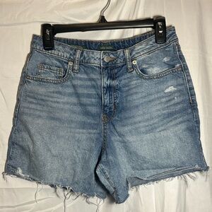 Wild Fable High Rise Blue Denim Mom Shorts